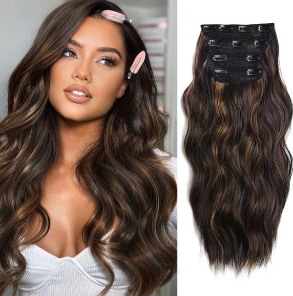 CLIP EXTENSIONS, WAVY HAIR