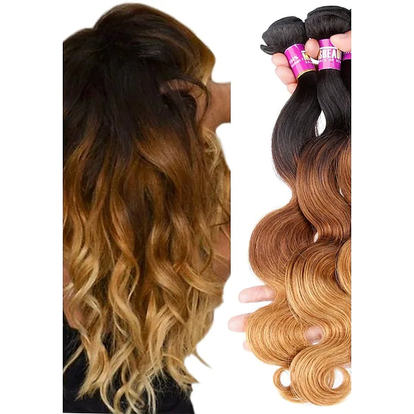 MIX COLORS WAVY HAIR BUNDLES (personalized)