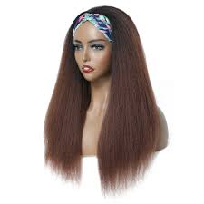 KINKY STRAIGHT TURBAN WIG 180g