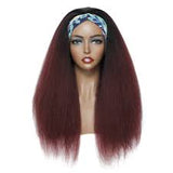 KINKY STRAIGHT TURBAN WIG 180g